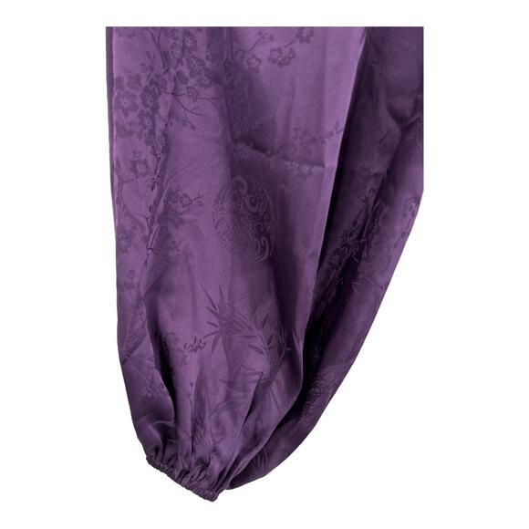 Astr the Label front twist long sleeve purple Medium M - Picture 3 of 8